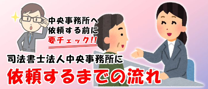 中央事務所に依頼するまでの流れ