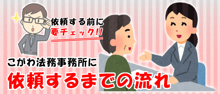 こがわ法務事務所に依頼する流れ